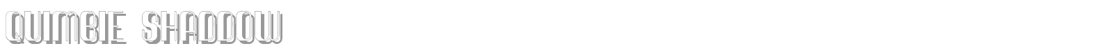 Quimbie font preview